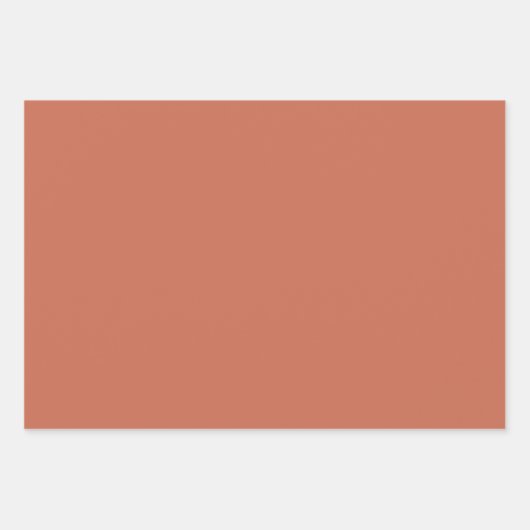 Koperrode, vaste kleur inpakpapier vel (Voorkant 2)