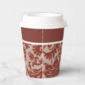Koperroest damast papieren bekers (Rechts)