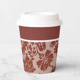 Koperroest damast papieren bekers