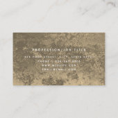 Koperroest metallic textuur monogram Initiaal Visitekaartje (Achterkant)