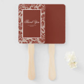 Koperroestdampventilator Handwaaier (Voorkant en achterkant)