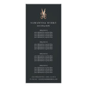 Koperschaar | Saloneprijzen of -diensten Reclamekaart (Voorkant)