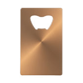 Koperschijn Creditkaart Flessenopener (Voorkant)