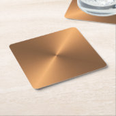 Koperschijn Kartonnen Onderzetters (Schuin)
