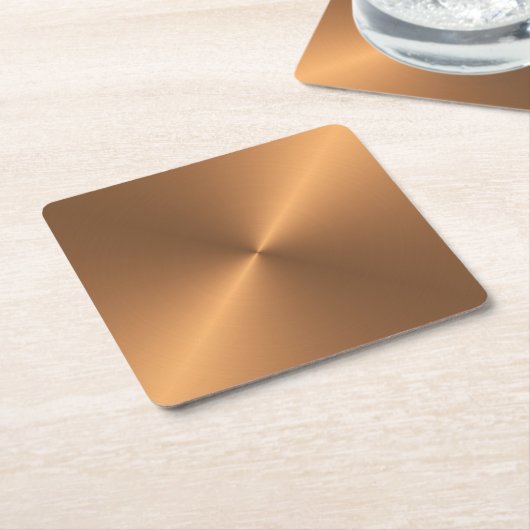 Koperschijn Kartonnen Onderzetters (Schuin)