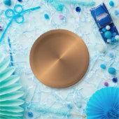 Koperschijn Papieren Bordje (Feest)