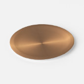 Koperschijn Papieren Bordje (Gekanteld)