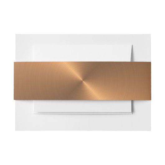 Koperschijn Uitnodigingen Wikkel (Voorkant Voorbeeld)