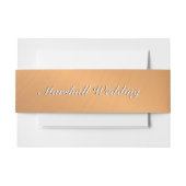 Koperschijn Uitnodigingen Wikkel (Voorkant Voorbeeld)