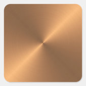 Koperschijn Vierkante Sticker (Voorkant)