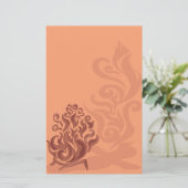 Koperschoeisel met vuurstationering briefpapier (Staand voorkant)