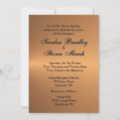 Kopershine Wedding Uitnodiging (Voorkant)