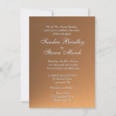 Kopershine Wedding Uitnodiging (Voorkant)