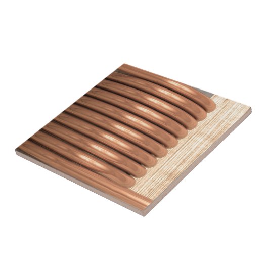 koperspoel tegeltje (Zijkant)