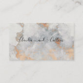 Kopersteengroeve Bruiloft Online RSVP-kaart Visitekaartje (Achterkant)