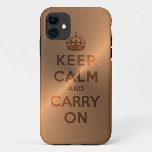 Koperstop kalm houden en doorgaan Case-Mate iPhone case (Achterkant)