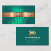 Koperstreep op de auto van de waterdruppel visitekaartje (Voorkant / Achterkant)