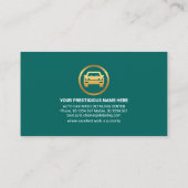 Koperstreep op de auto van de waterdruppel visitekaartje (Achterkant)