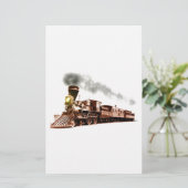 Kopertrein Briefpapier (Staand voorkant)