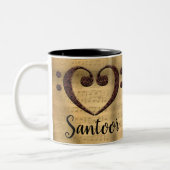 Kopertweeflakreiniger Tweekleurige Koffiemok (Links)