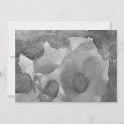 KOPERTYPOGRAFIE Hand Lettered Waterverf Bruiloft Kaart (Achterkant)