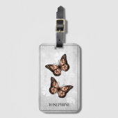 Kopervlinder Bagagelabel (Voorkant (verticaal))
