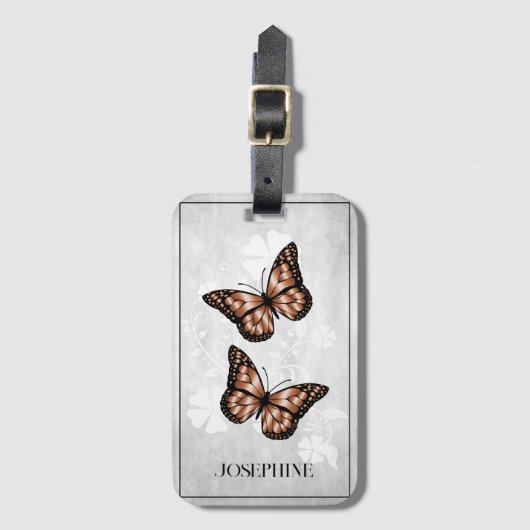 Kopervlinder Bagagelabel (Voorkant (verticaal))
