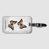 Kopervlinder Bagagelabel (Voorkant (horizontaal))