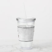 Kopervlinder gepersonaliseerd acryl drinkbeker (Links)