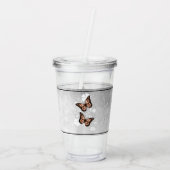 Kopervlinder gepersonaliseerd acryl drinkbeker (Achterkant)