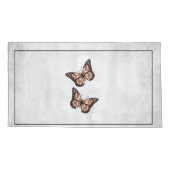 Kopervlinder Hoesje van Floral Pillow Kussensloop (Achterkant)