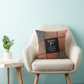 Koperwol 7e bruiloft Jubileum Kussen (Stoel)