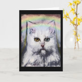 Kopi Cat Kaart (Gele Bloem)