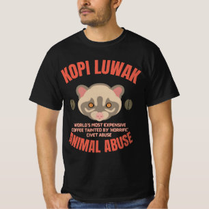 Kopi Luwak Animal Abus - Luwak Coffee T-shirt
