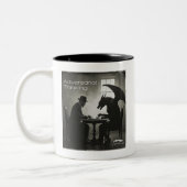 Kopidion - Adversarial Thinking cursus artwork Tweekleurige Koffiemok (Links)