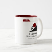 Kopidion Hacking Bureaucratie cursus artwork Tweekleurige Koffiemok (Voorkant rechts)