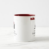 Kopidion Hacking Bureaucratie cursus artwork Tweekleurige Koffiemok (Center)