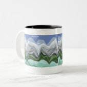 Kopidion Shmoocon datavisualisatie Tweekleurige Koffiemok (Voorkant links)