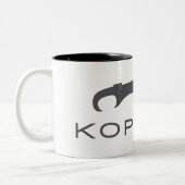 Kopidion zwaard logo koffie mok (Links)