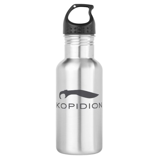 Kopidion zwaard logo waterfles waterfles  (Voorkant)