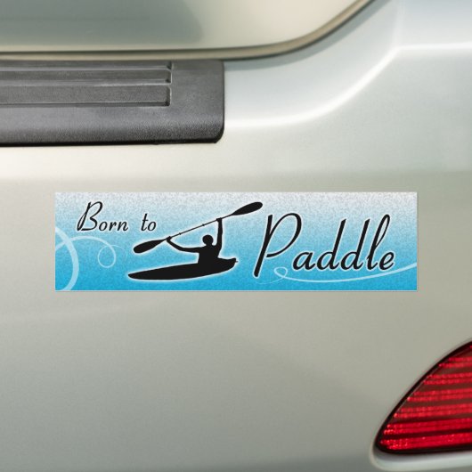 Kopie Bornto Paddle Bumpersticker (Op auto)