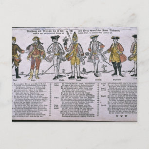Kopie en discussie van de naties briefkaart