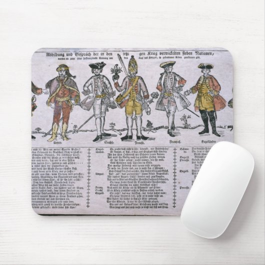 Kopie en discussie van de naties muismat (Met muis)