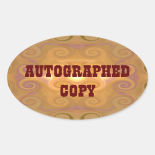 Kopie met automatische gravering - Ovale stickers 