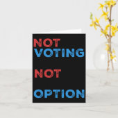 Kopie niet stemmen is geen optie - vetgedrukte ste kaart (Gele Bloem)