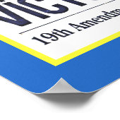 Kopie Suffragette Victory in augustus 1920 Poster (Hoek)