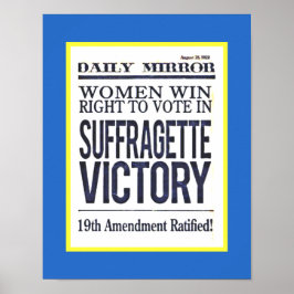 Kopie Suffragette Victory in augustus 1920 Poster