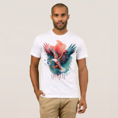 kopie van Be Eagle, vliegen, grappig T-shirt (Voorkant volledig)
