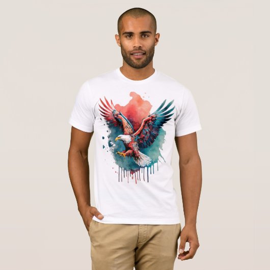 kopie van Be Eagle, vliegen, grappig T-shirt (Voorkant volledig)