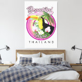 Kopie van Beauful Thani Thailand Canvas Afdruk (Insitu (Slaapkamer))